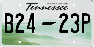 TN license plate B2423P