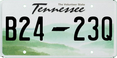TN license plate B2423Q