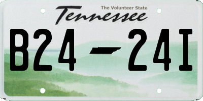 TN license plate B2424I