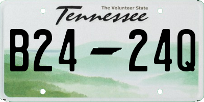 TN license plate B2424Q