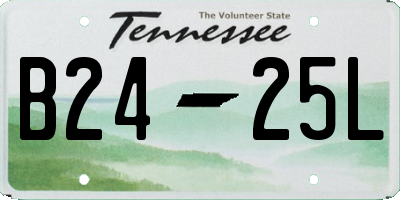 TN license plate B2425L