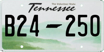 TN license plate B2425O