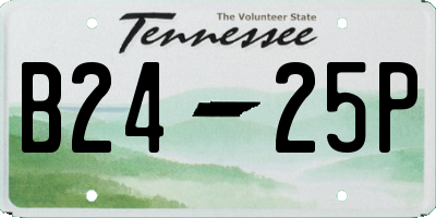 TN license plate B2425P