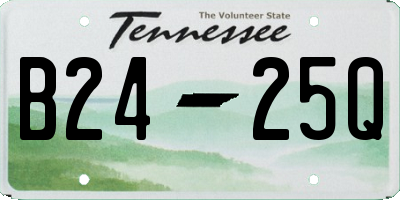 TN license plate B2425Q