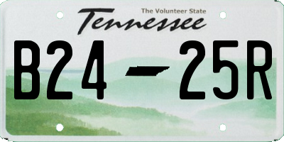 TN license plate B2425R