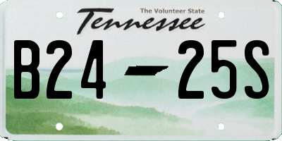 TN license plate B2425S
