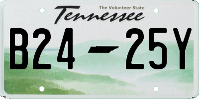 TN license plate B2425Y