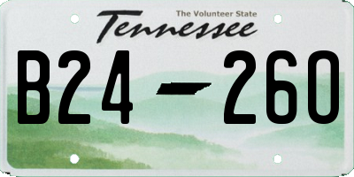 TN license plate B2426O