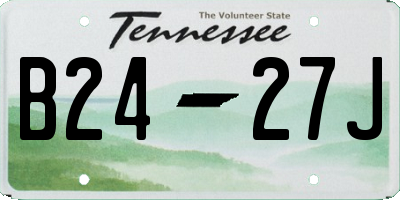 TN license plate B2427J