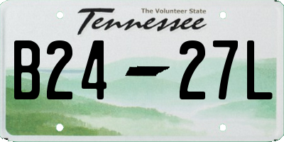 TN license plate B2427L