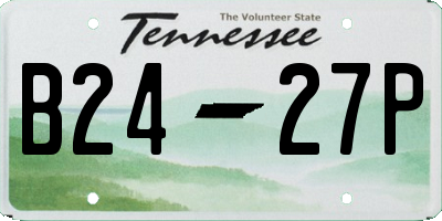 TN license plate B2427P