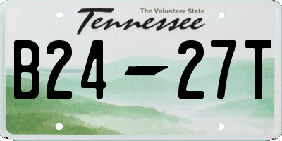 TN license plate B2427T