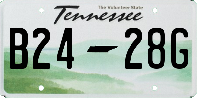 TN license plate B2428G