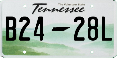 TN license plate B2428L