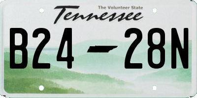 TN license plate B2428N