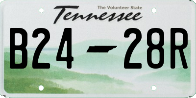 TN license plate B2428R