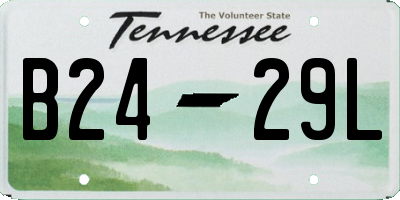 TN license plate B2429L