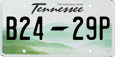 TN license plate B2429P