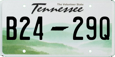 TN license plate B2429Q
