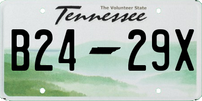 TN license plate B2429X