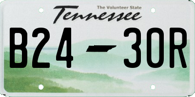 TN license plate B2430R