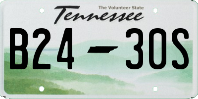 TN license plate B2430S