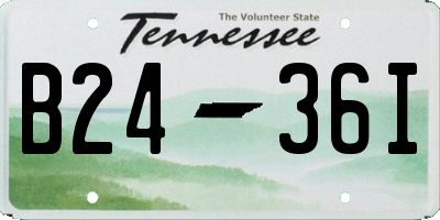 TN license plate B2436I