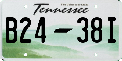 TN license plate B2438I