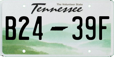 TN license plate B2439F