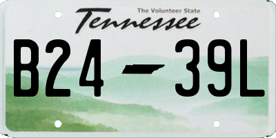 TN license plate B2439L