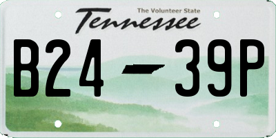 TN license plate B2439P