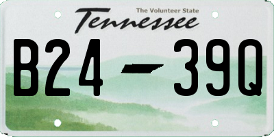 TN license plate B2439Q