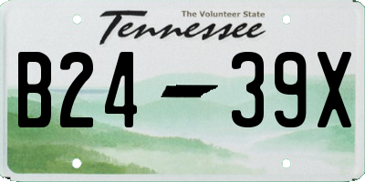 TN license plate B2439X