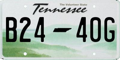 TN license plate B2440G