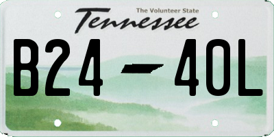TN license plate B2440L