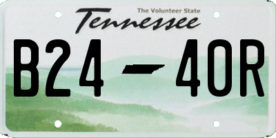 TN license plate B2440R