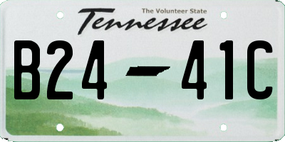 TN license plate B2441C