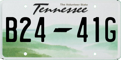 TN license plate B2441G