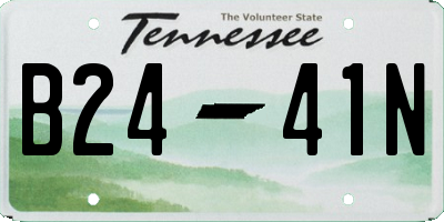 TN license plate B2441N