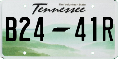 TN license plate B2441R