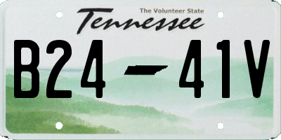 TN license plate B2441V