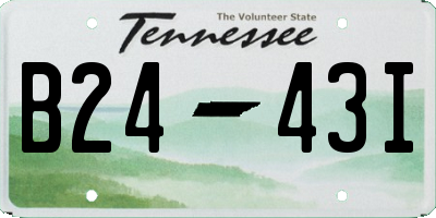 TN license plate B2443I