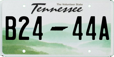 TN license plate B2444A