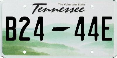 TN license plate B2444E