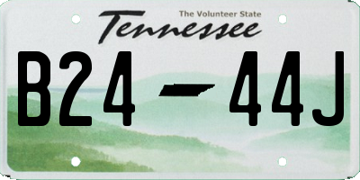 TN license plate B2444J
