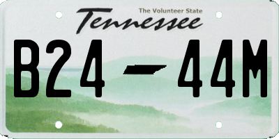 TN license plate B2444M