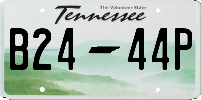 TN license plate B2444P