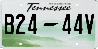 TN license plate B2444V