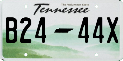 TN license plate B2444X