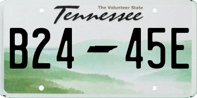 TN license plate B2445E